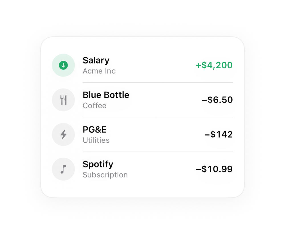 Transaction List
