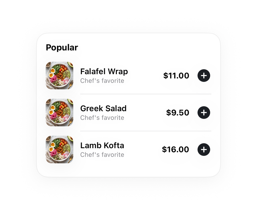 Menu List