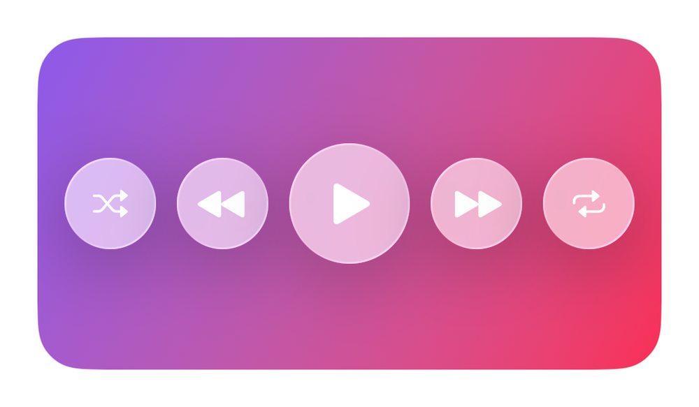Glass Controls ✨