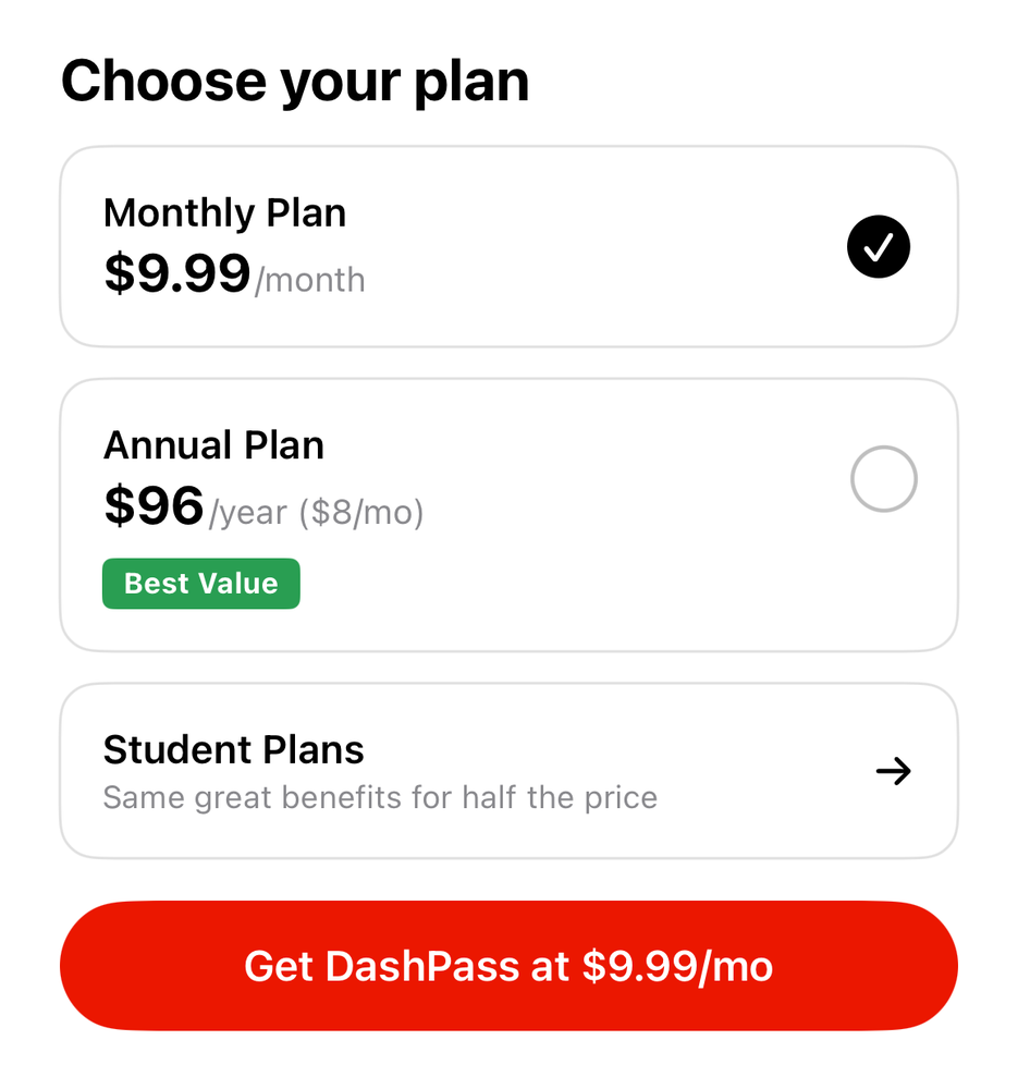 Plan Cards + Student
